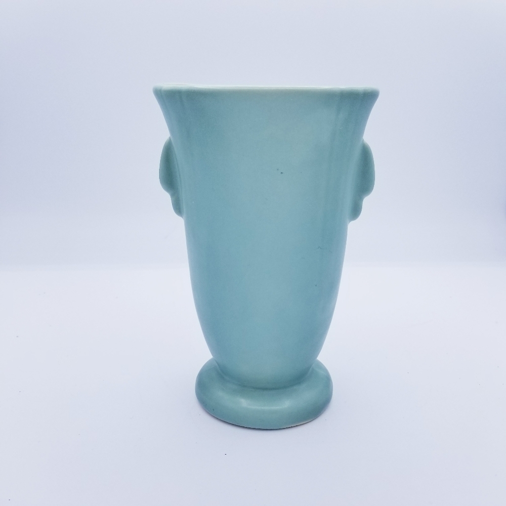 Weller Pottery Green Floral Vase Vintage - Picture 4 of 11